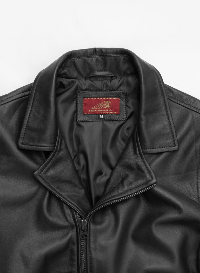 Indian Motocycle 緑色 レザーシングルライダース M 羊皮 楽天市場