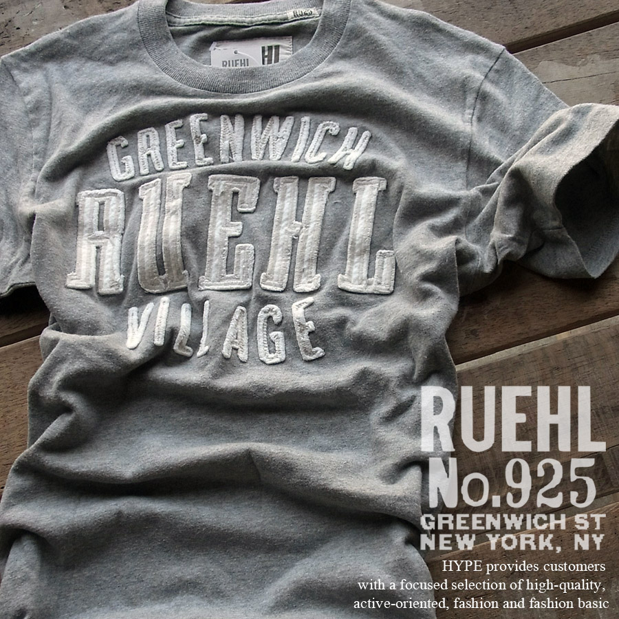 楽天市場】RUEHL No.925 ルール Tシャツ メンズ 正規品 アップリケ