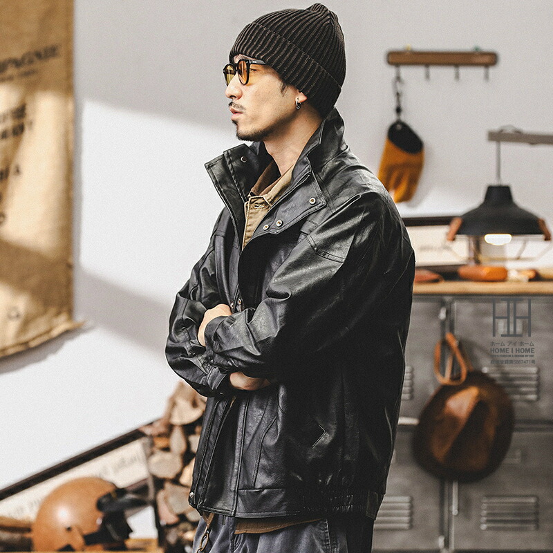 楽天市場】レザージャケット ライダースジャケット メンズ PUレザー