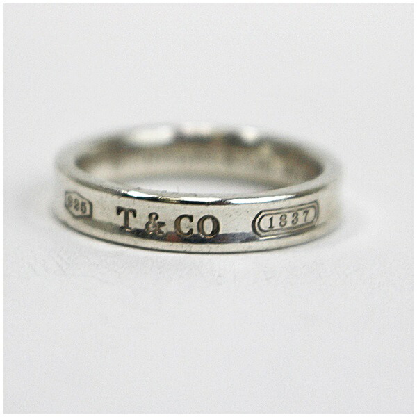 楽天市場】ティファニー 1837 ナローリング 14号 シルバー925 中古 AB