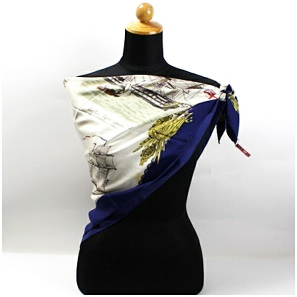 楽天市場】エルメス スカーフ カレ90 『VAISSEAVX ET FREGATES』 中古