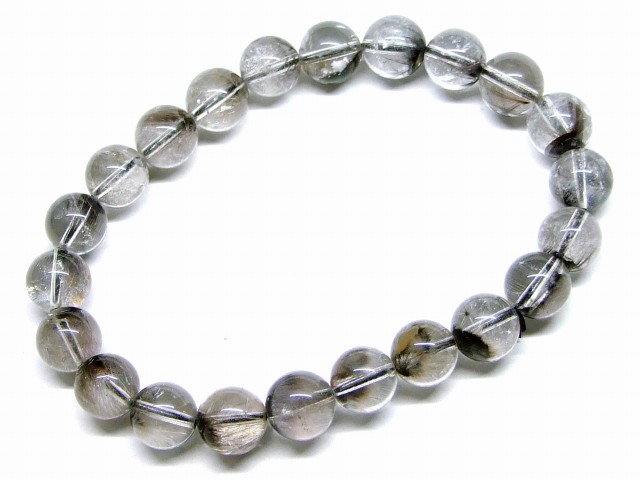 楽天市場】65482 プラチナルチルクォーツ 針水晶 8mm AAA ブレスレット