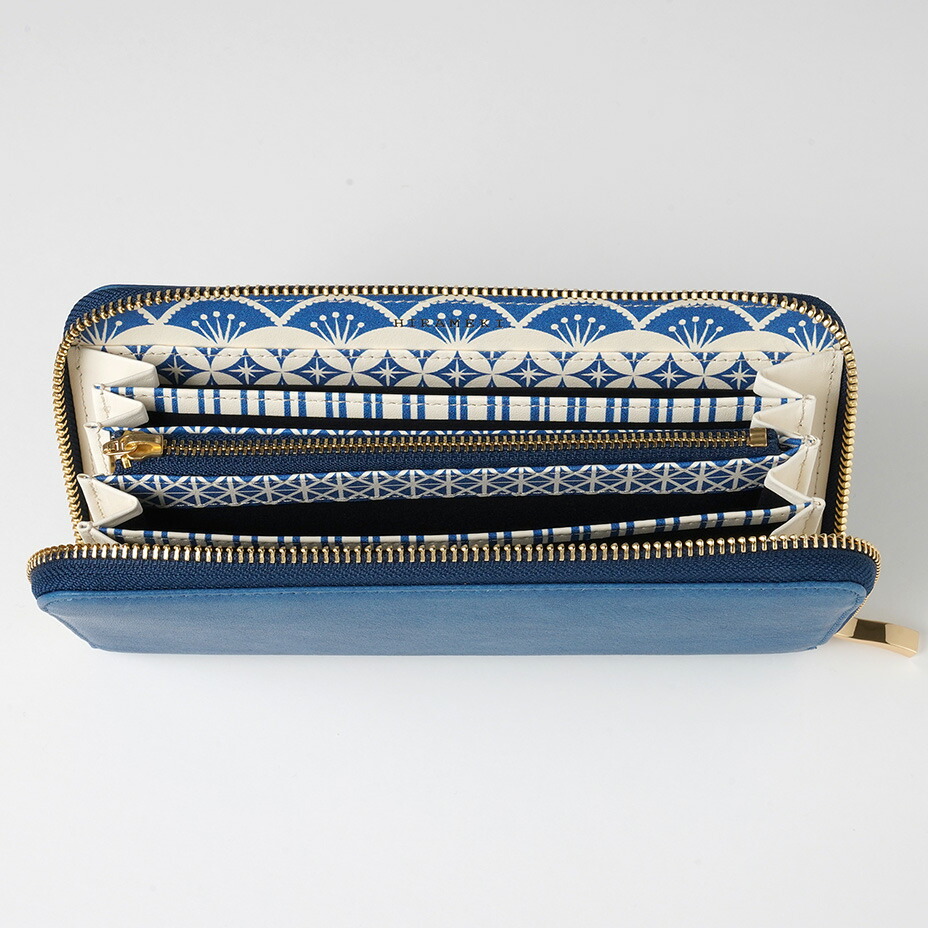 楽天市場】【 HIRAMEKI. 公式 】 本藍染 長財布 ラウンドファスナー 本