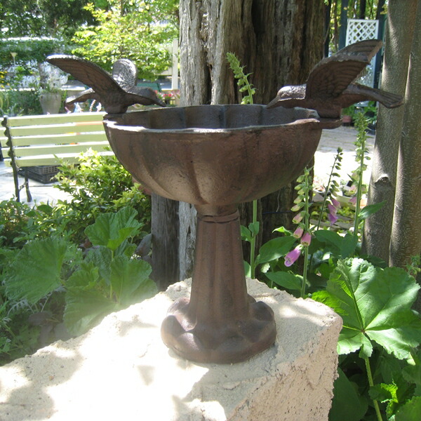 楽天市場】【東洋石創】【バードバス】アイアンバードバス コトリ