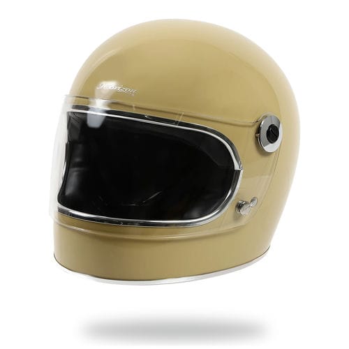 楽天市場】フルフェイス へルメット バイク ビンテージ アイボリー