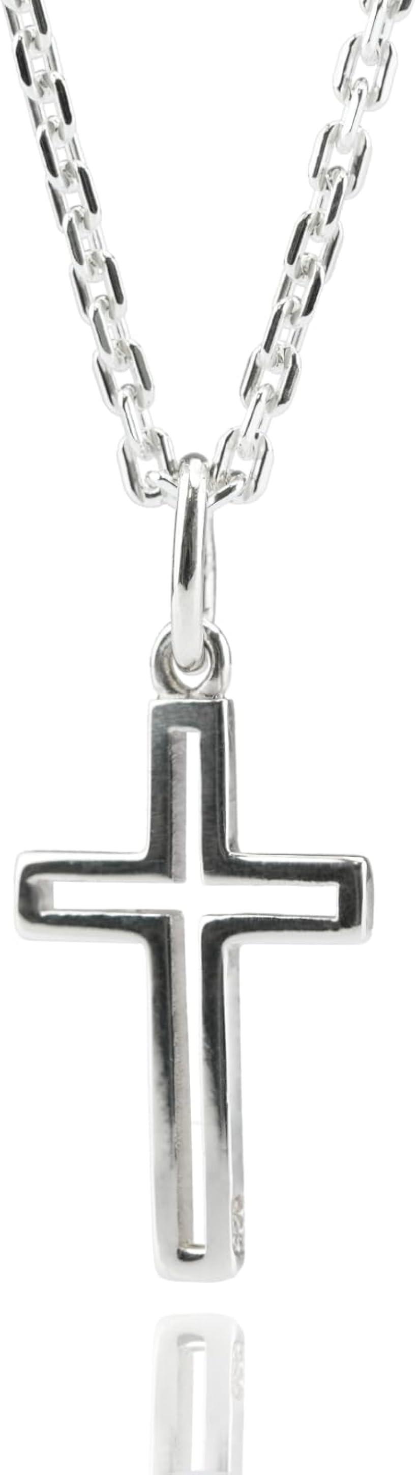 楽天市場】クロス ネックレス シルバー 925 十字架 チェーン メンズ