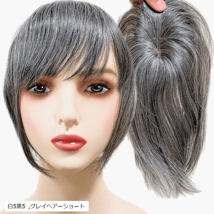 楽天市場】部分ウィッグ かつら ヘアピース ポイントウィッグ 白髪