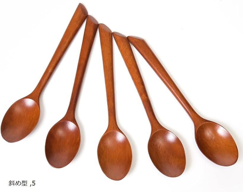楽天市場】徳成 木のスプーン 木製 漆塗りスープスプーン 軽量 20.5cm