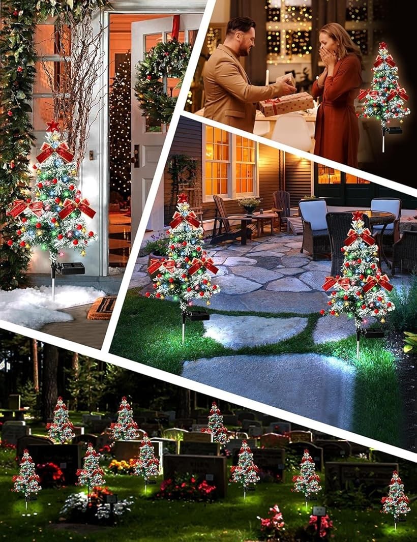 楽天市場】ソーラーライト クリスマスツリー イルミネーションライト