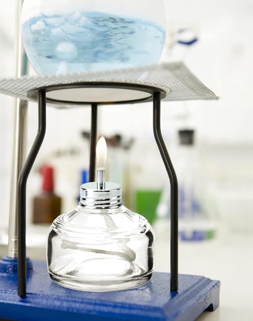 楽天市場】アルコールランプ 150ml ガラス製 金属キャップ付き 科学