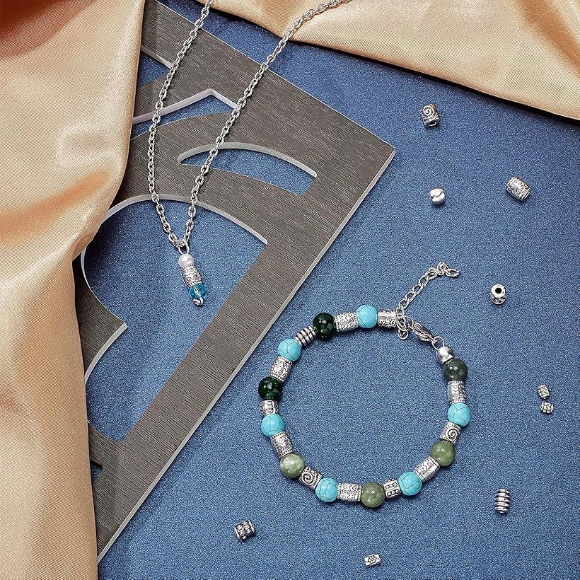 楽天市場】合金ビーズ 約500個/箱 10種セット スペーサービーズ 銀古美