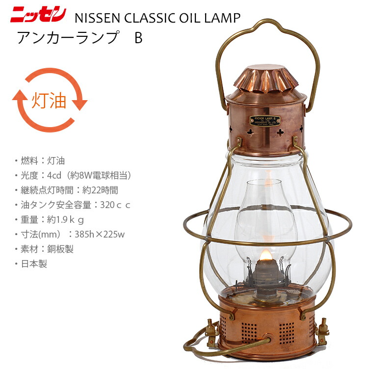 楽天市場】【北海道・沖縄 配送不可】ns3 日本船燈 アンカーランプB