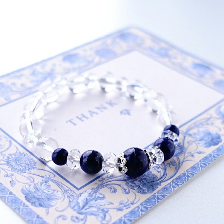 楽天市場】訳あり ブレスレット パワーストーン ラピスラズリ 水晶