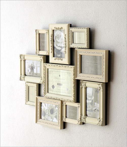 楽天市場】フォトフレーム 壁掛け 複数 多面 おしゃれ アンティーク