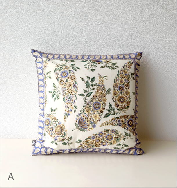 楽天市場】クッションカバー 45×45cm おしゃれ アジアン エスニック 綿