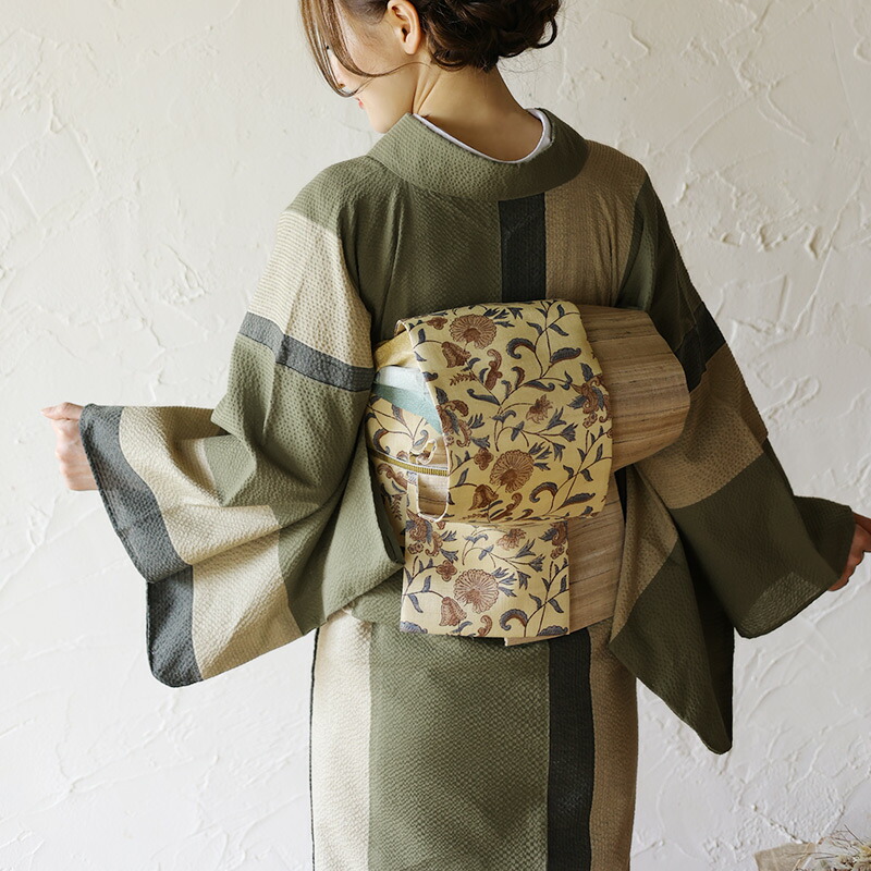 楽天市場】阿波しじら織り 木綿 着物 夏着物 浴衣 コットン着物 単衣