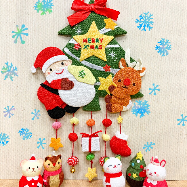 楽天市場】クリスマス つるし飾り 置物 おしゃれ [クリスマスツリー 壁