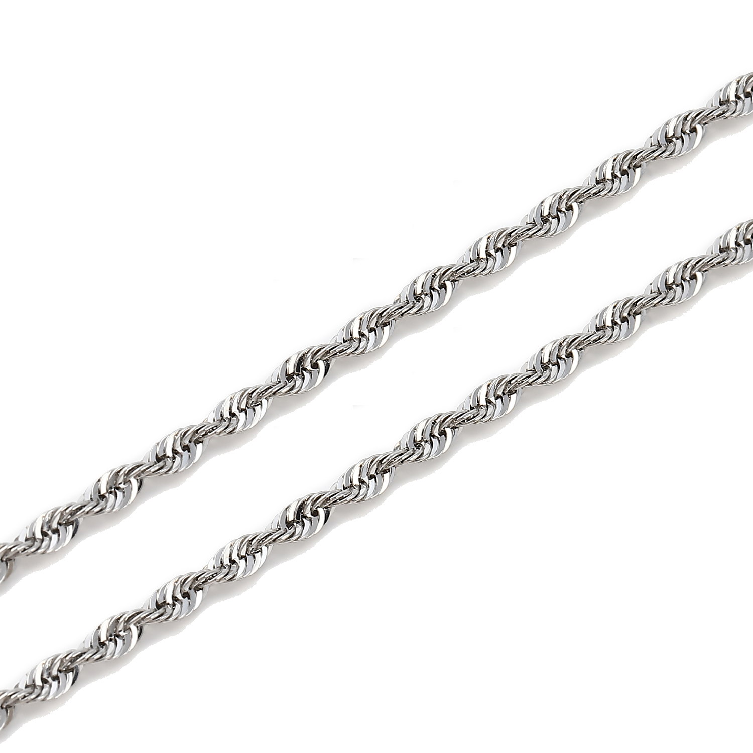 楽天市場】ブレスレット プラチナ パイプロープ チェーン 幅2mm 18cm