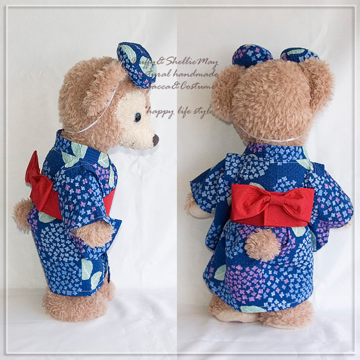 楽天市場】ダッフィー*シェリーメイコスチューム☆和装＊紫陽花柄