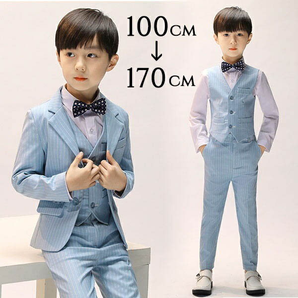 楽天市場】キッズ スーツ 子供 ボーイ 男の子 男児 水色 ライトブルー