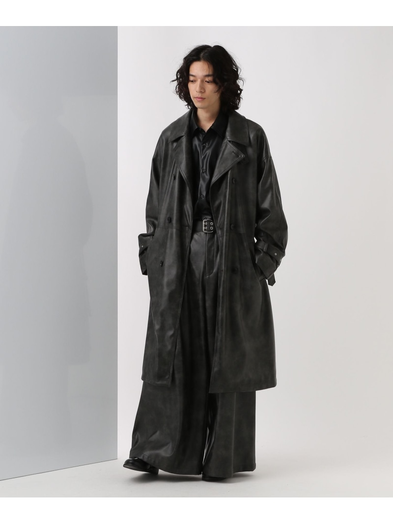 楽天市場】【SALE／21%OFF】レザートレンチコート HARE ハレ トップス