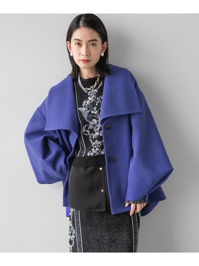 楽天市場】【SALE／50%OFF】ウーリーテックビッグカラーミドルコート