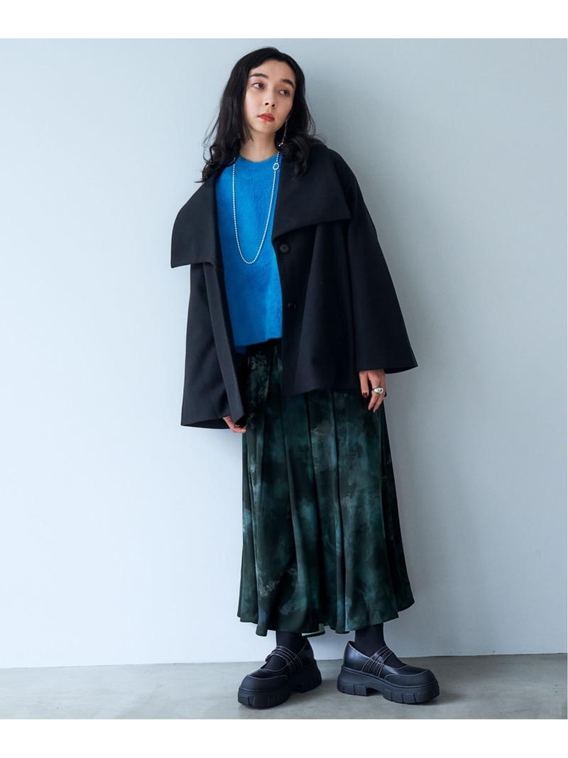 楽天市場】【SALE／50%OFF】ウーリーテックビッグカラーミドルコート