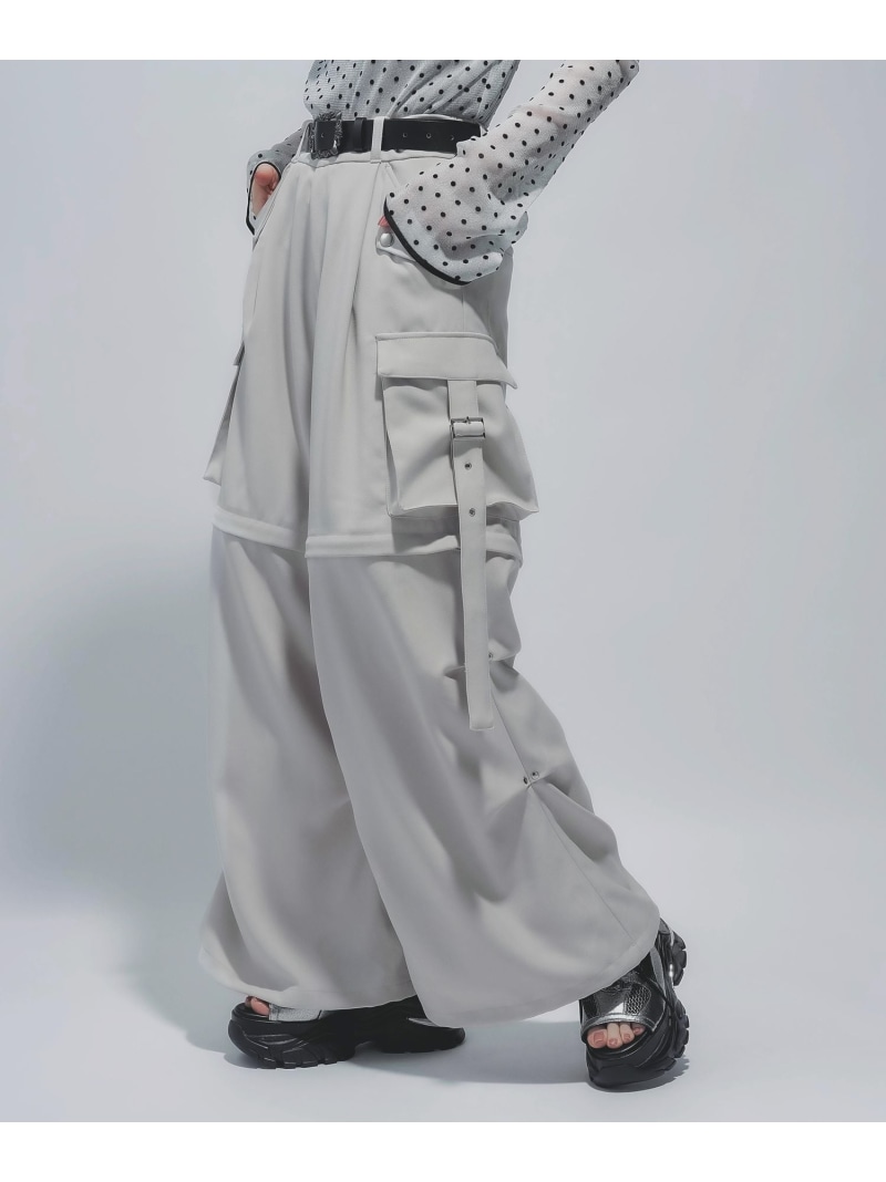 楽天市場】マルチWAYワイドカーゴパンツ HARE ハレ パンツ その他の