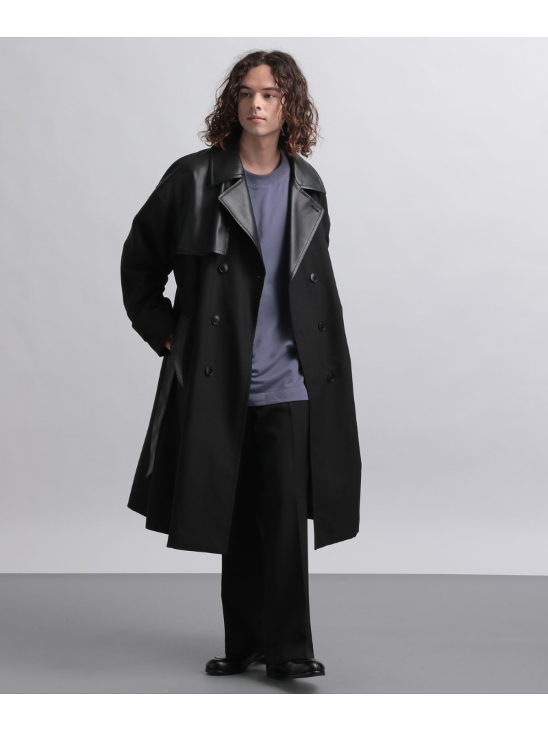 楽天市場】(M)Fレザーキリカエトレンチコート HARE ハレ ジャケット