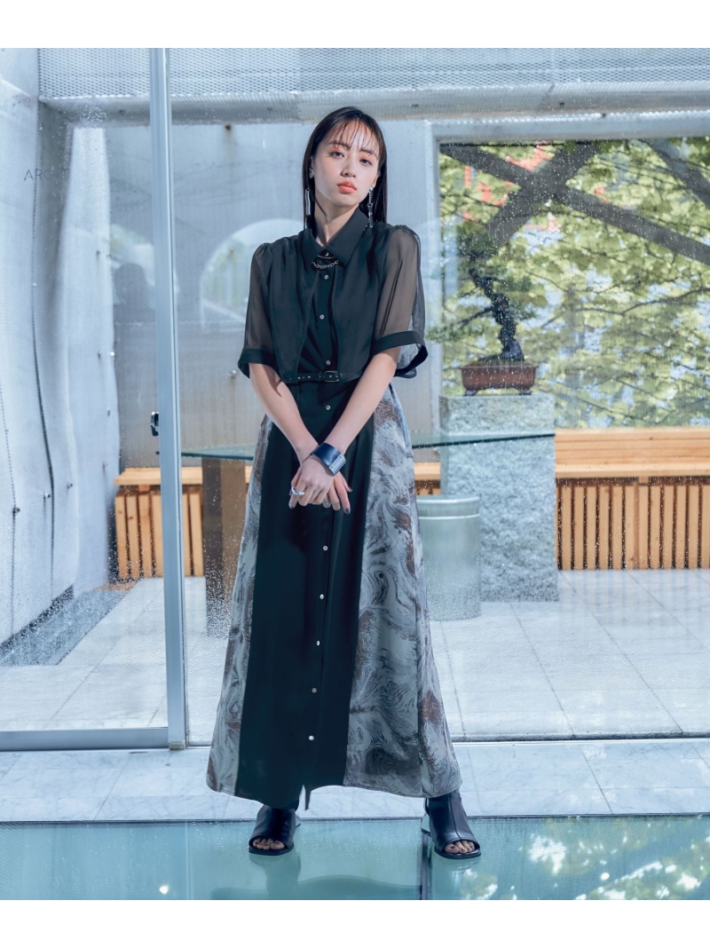 楽天市場】【SALE／17%OFF】【LADIES】シアーガラキリカエワンピース