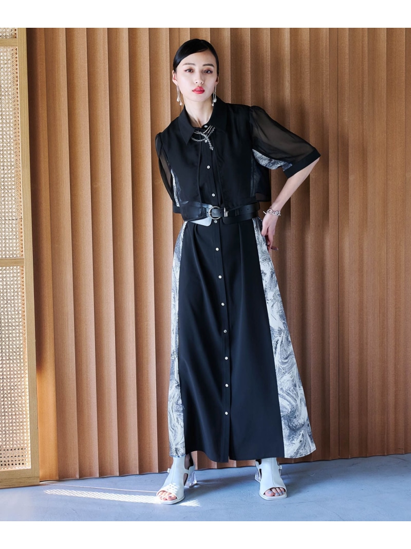 楽天市場】【SALE／17%OFF】【LADIES】シアーガラキリカエワンピース