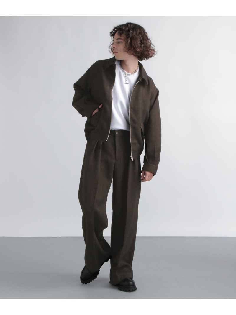 楽天市場】【SALE／50%OFF】(M)ツイードヘリンボンZIPBL HARE ハレ