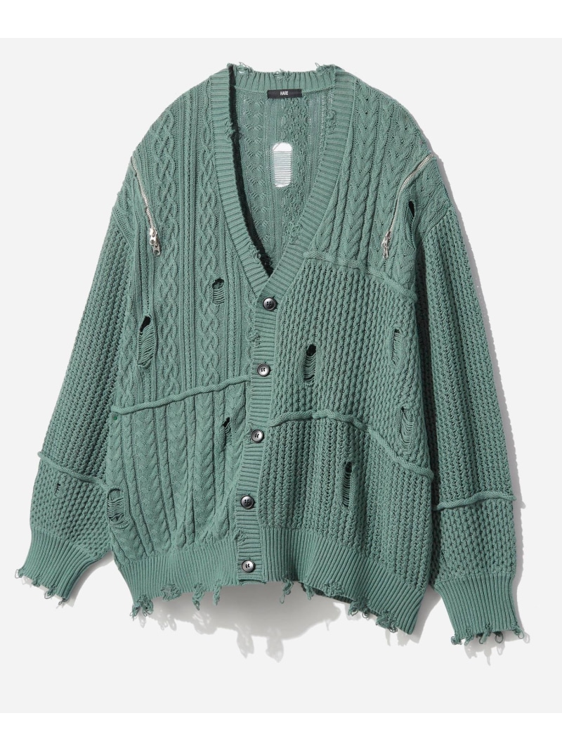 楽天市場】【SALE／15%OFF】BIGダメージZIPカーディガン HARE ハレ