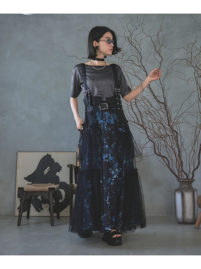 楽天市場】サスツキチュールベルトスカート HARE ハレ スカート ロング