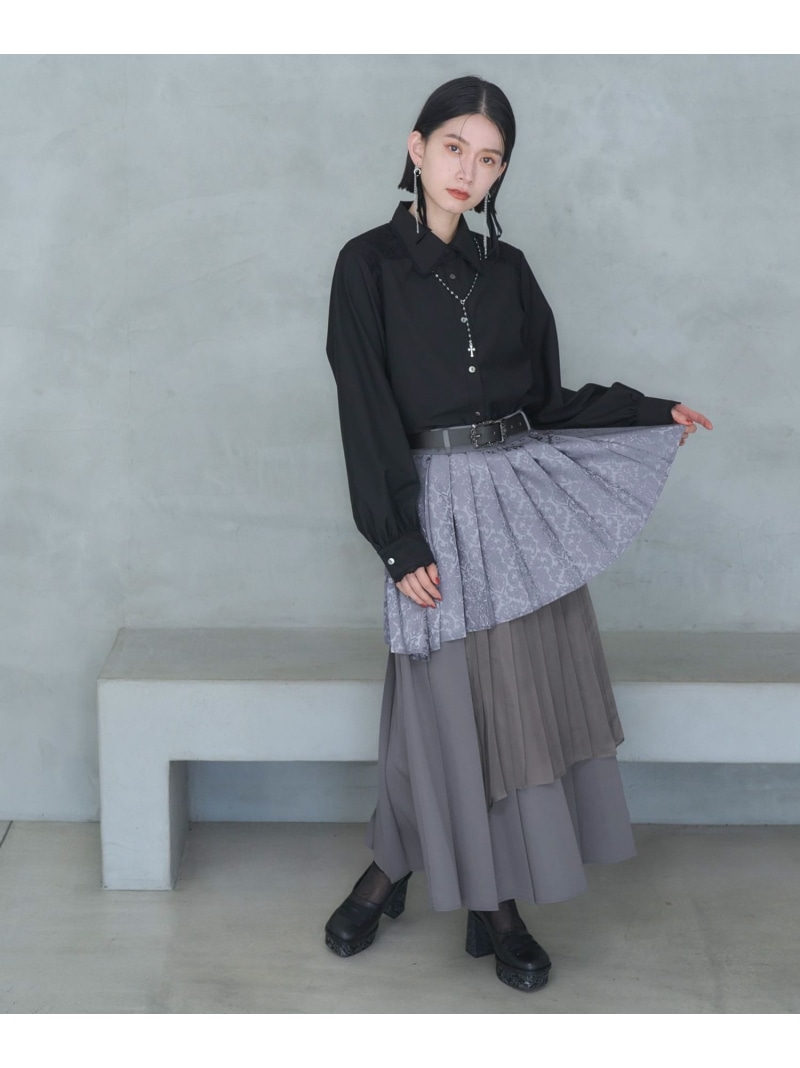 楽天市場】【SALE／26%OFF】アシメミックスプリーツスカート HARE ハレ