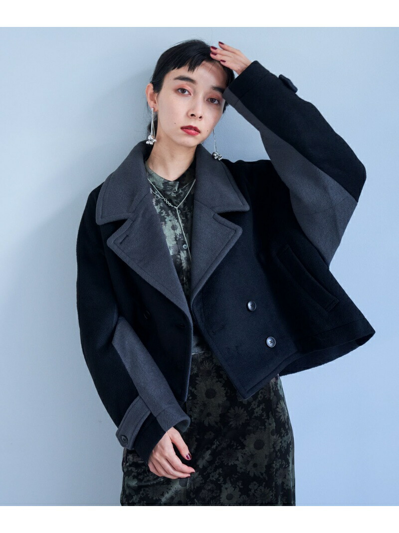 楽天市場】【SALE／22%OFF】(W)バイカラーPコート HARE ハレ