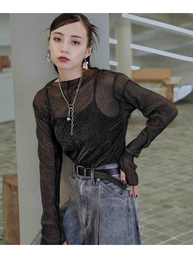 楽天市場】【SALE／33%OFF】デザインラメシアートップス HARE ハレ