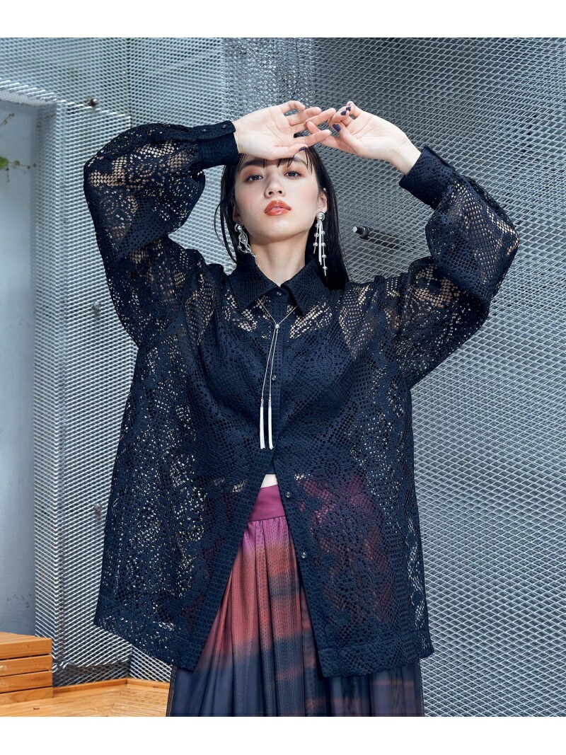 楽天市場】(W)クロシェレースシャツLS HARE ハレ トップス シャツ