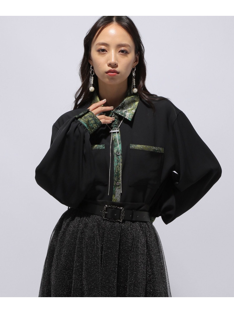 楽天市場】ラメアートジャガードキリカエシャツ HARE ハレ トップス