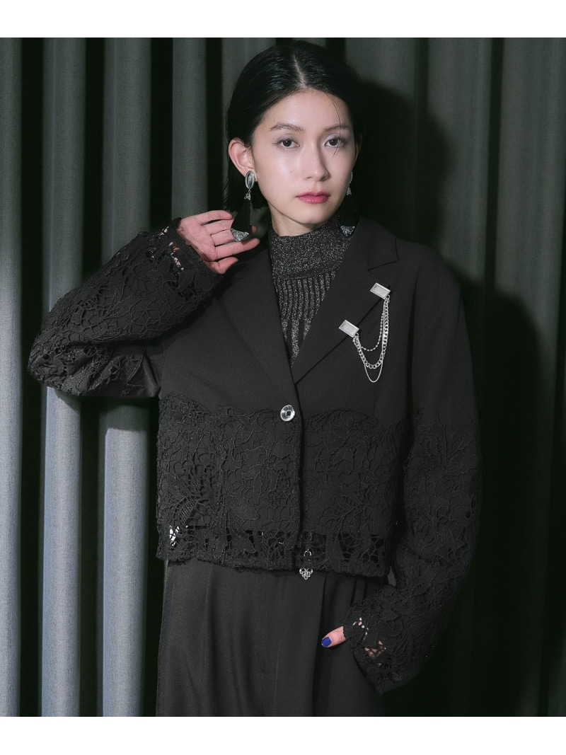 楽天市場】【SALE／30%OFF】レースドッキングショートジャケット HARE