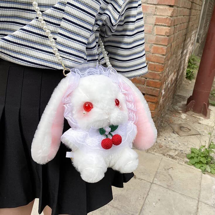 楽天市場】ショルダーバッグ ポシェット ぬいぐるみ うさぎ バッグ