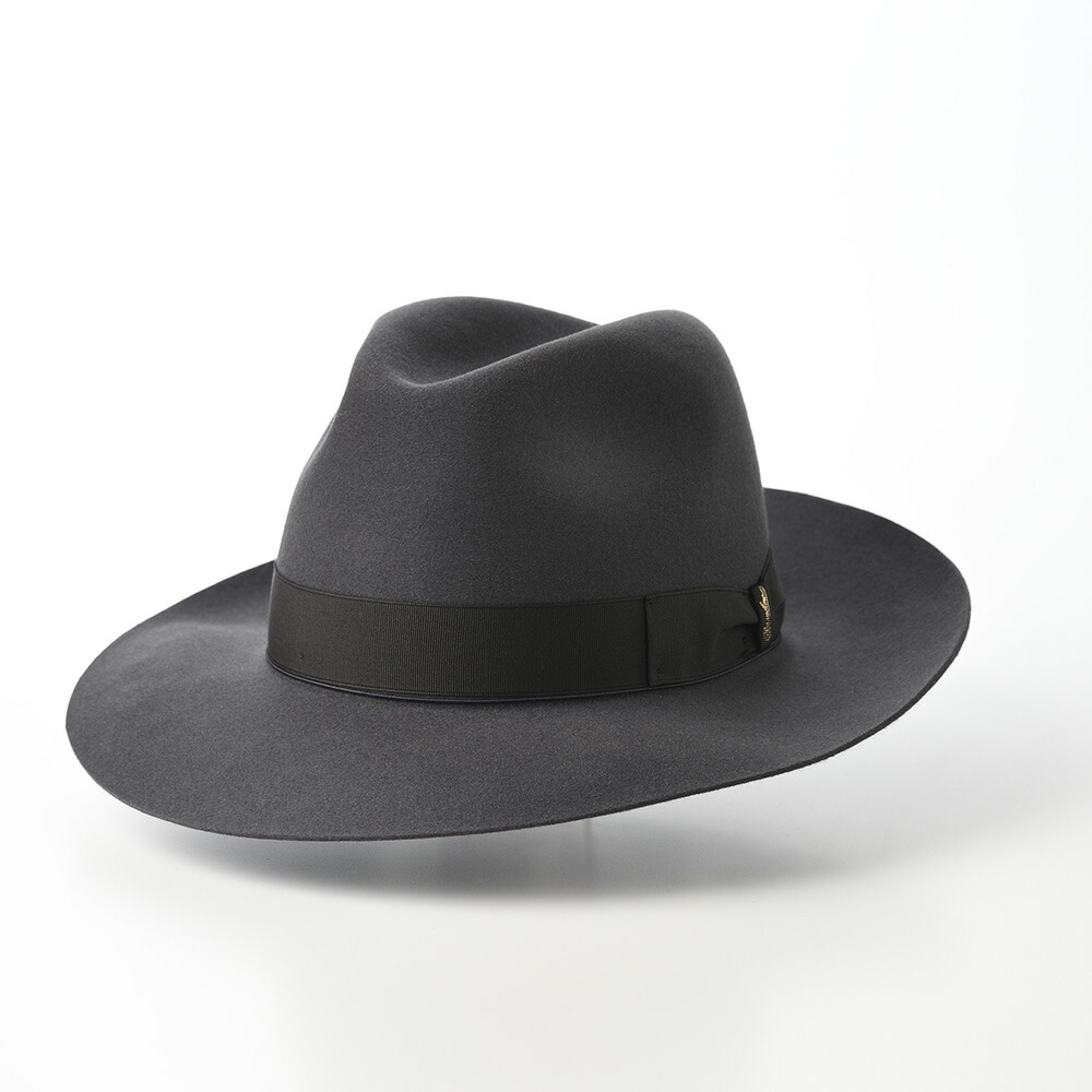 楽天市場】Borsalino ボルサリーノ 中折れハット フェルト帽 つば広 秋