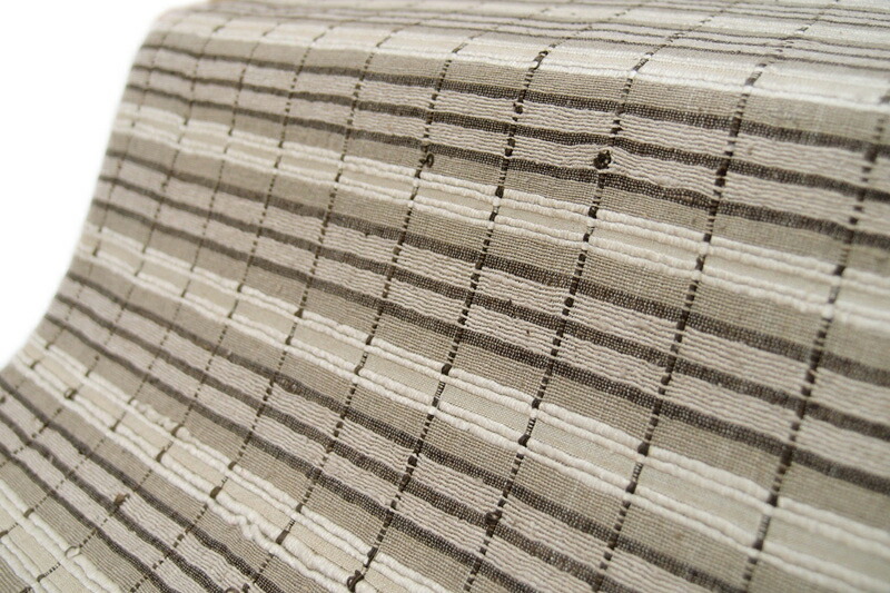 楽天市場】袋帯 正絹 野蚕シルク 紬 手紡ぎ 生成り ライトベージュ