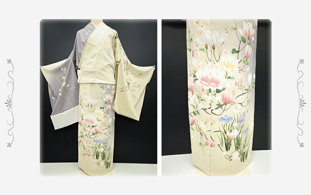 楽天市場】訪問着 入学式 卒業式 正絹 未仕立て 十日町友禅秀美 木蓮に