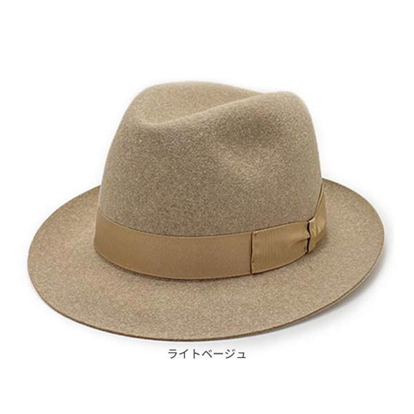 楽天市場】BORSALINO ファーフェルト 中折れハット[MARENGO MIDDLE]M