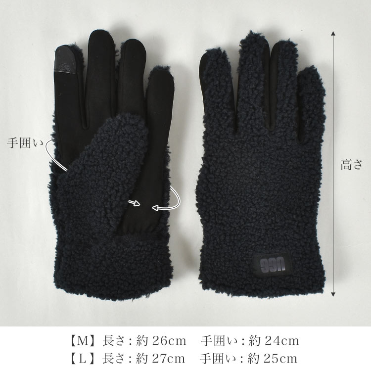 楽天市場】UGG グローブ 手袋 ボア メンズ ブランド スマホ対応 暖かい
