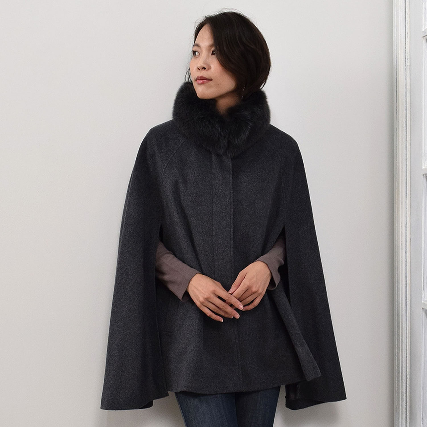 楽天市場】【 30％OFFクーポン】ケープ コート [Merfirge]カシミヤ