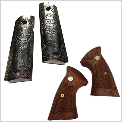 楽天市場】KSC Vz61 スコーピオン ウォールナット グリップ システム7