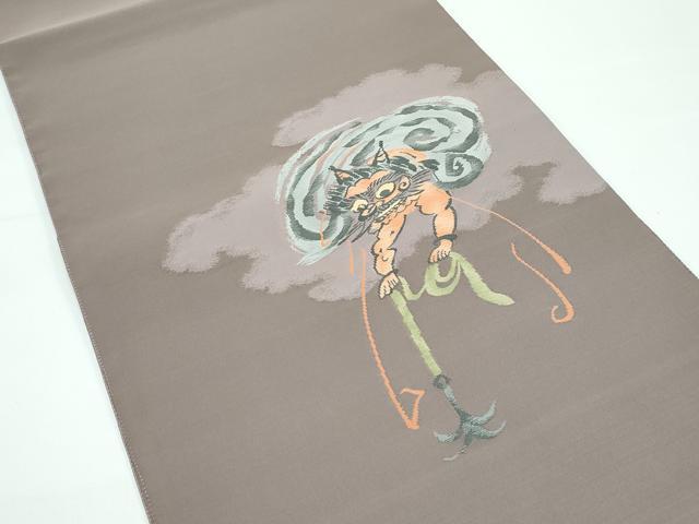 楽天市場】平和屋着物□極上 太鼓柄袋帯 綴れ 大津絵十種 雷公の太鼓釣