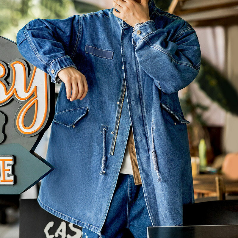 楽天市場】ヴィンテージ仕様 M-1965 DENIM FISHTAIL PARKA メンズ